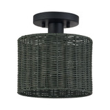 Weavington 1 Light Small Semi Flush Mount 8.75 X 8.5 Inch Wide by Livex - 60045