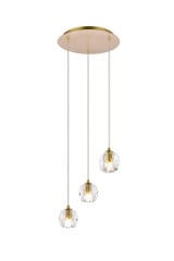 Eren 3 Light Medium Pendant by Elegant - 3505D12