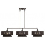 Florell 3 Light Extra Large Linear Chandelier 19 X 13 Inch Wide by Livex - 49143