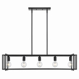 Tribeca 5 Light Oversized Linear Pendant by Golden - 6070-LP