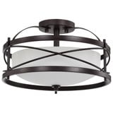 Ginger 2 Light 14 Inch Wide Semi Flush Mount by Nuvo - 60-2L