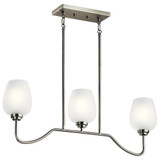 Valserrano 3 Light Wine Goblet Linear Chandelier by Kichler - 44379