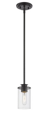 Savannah 1 Light Modern Mini Pendant by Z-Lite - 462MP-BNLP