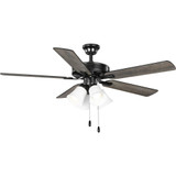 AirPro Builder 5 Blade Ceiling Fan with Light Kit 18.7x52 Inch by Progress - P250081