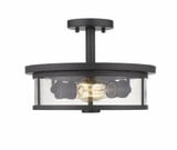 Savannah 2 Light 13.75 Inch Wide Semi Flush Mount by Z-Lite - 462SF14-BNTY