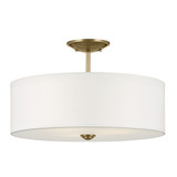 Shailene 3 Light 18 Inch Wide Drum Semi Flush Mount by Kichler - 43692