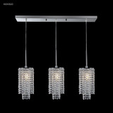 Contemporary 3 Light Large Crystal Chandelier by James Moder - 41043-CONTEMP