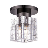 Rotterdam 1 Light 7 Inch Wide Semi Flush Mount by Livex - 46180