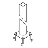 Accessory 47 Inch Outdoor Square Post by Hubbardton Forge - 390047