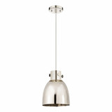 Newton Bell 1 Light Metal Shade Small Pendant 9.63 Inch Tall by Innovations - 410-1PS-M412-8