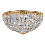 Petit Crystal 4 Light Flush Mount 5.5 X 10 Inch Wide by Schonbek Signature - 1560