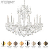 Sonatina 12 Light Chandelier 29.5 X 34 Inch Wide by Schonbek Signature - ST1849N