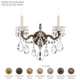 La Scala 2 Light Wall Sconce 17 X 15 Inch Length by Schonbek Signature - 5001