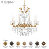 La Scala 8 Light Chandelier 28.5 Inch X 25 Inch Wide by Schonbek Signature - 5073