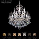 La Scala 15 Light Chandelier 32 Inch and 28 Inch Wide by Schonbek Signature - 5075
