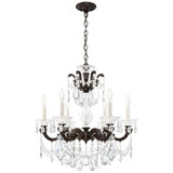 La Scala 6 Light Chandelier 25 Inch and 23 Inch Wide by Schonbek Signature - 5072