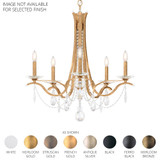 Vesca 5 Light Chandelier 27 Inch Tall X 29 Inch Wide by Schonbek Signature - VA8335N