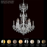 Sonatina 14 Light Chandelier 52.5 X 35 Inch Wide by Schonbek Signature - ST1952N