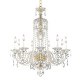 Sterling 9 Light Chandelier 31 Inch and 27 Inch Wide by Schonbek Signature - 2996