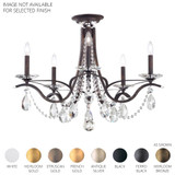 Vesca 5 Light Semi Flush Mount 23 X 29 Inch Wide by Schonbek Signature - VA8312N