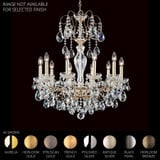 Sonatina 10 Light Chandelier 29.5 X 25.5 Inch Wide by Schonbek Signature - ST1946N