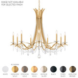 Vesca 9 Light Chandelier 38 Inch Tall X 45 Inch Wide by Schonbek Signature - VA8339N