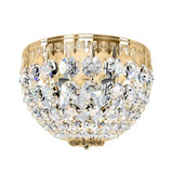 Petit Crystal 3 Light Flush Mount 5.5 X 8 Inch Wide by Schonbek Signature - 1558