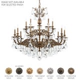 Milano 15 Light Chandelier 38 Inch and 38.5 Inch Wide by Schonbek Signature - 5685