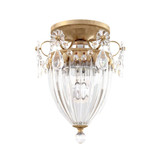 Bagatelle 1 Light Semi Flush Mount 9.5 X 8 Inch Wide by Schonbek Signature - 1239