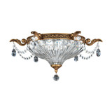 Milano 2 Light Flush Mount 8 Inch and 16.5 Inch Wide by Schonbek Signature - 5633