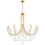 Verdana 12 Light Chandelier 42.5 Inch X 43 Inch Wide by Schonbek Signature - RJ1012N