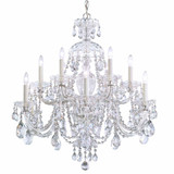 Sterling 12 Light Chandelier 30 Inch and 29 Inch Wide by Schonbek Signature - 3601
