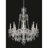 Hamilton 8 Light Chandelier 35 Inch and 28 Inch Wide by Schonbek Signature - 5737