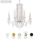 Siena 8 Light Crystal Tusks Chandelier 31 Inch Tall by Schonbek Signature - RS8308N