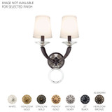Emilea 2 Light Wall Sconce 20 Inch and 13 Inch Length by Schonbek Signature - MA1002N