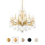 MacLyn 15 Light Chandelier 36.5 Inch and 38 Inch Wide by Schonbek Signature - S58515