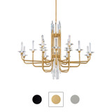 Calliope 1.4W 16 LED Linear Chandelier 34 Inch Tall by Schonbek Signature - S5716