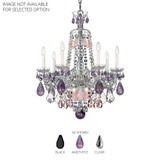 Hamilton Rock Crystal 7 Light Chandelier 31 Inch Tall by Schonbek Signature - 5536