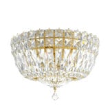 Petit Crystal Deluxe 4 Light Flush Mount 10 Inch Wide by Schonbek Signature - 5891