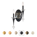 Waverly 2 Light Left Wall Sconce 20 X 7.5 Inch Wide by Schonbek Signature - S47504