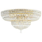 Petit Crystal Deluxe 13 Light Flush Mount 24 Inch by Schonbek Signature - 5895