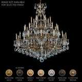 Sophia 35 Light Chandelier 63 Inch and 55 Inch Wide by Schonbek Signature - 6967