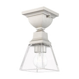 Mission 1 Light 4.88 Inch Wide Flush Mount by Livex - 45562