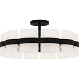Sweeney 6 Light Semi Flush Mount 13 Inch Tall and 30 Inch Wide by Quoizel - SWE1730