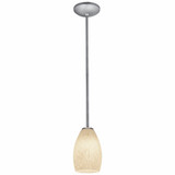 Champagne 1 Light Mini Glass Pendant with Rod by Access - 28012-RR-CHAMP