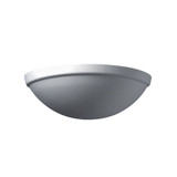 Ambiance 1 Light Rimmed Quarter Sphere Wall Sconce by Justice Design - CER-2050