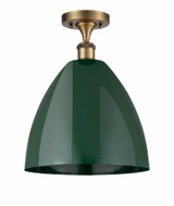 Plymouth Dome 1 Light 12 Inch Wide Semi Flush Mount by Innovations - 516-1C-PLYM-12