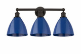 Plymouth Dome 3 Light Industrial Vanity Light by Innovations - 616-3W-PLYM-75