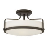 Harper 3 Light 12.5 Inch Wide Semi Flush Mount by Hinkley - 3643
