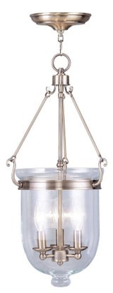 Jefferson 3 Light Small Pendant 20 Inch Tall by Livex - 5063